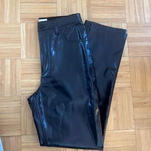 Abercrombie & Fitch Navy Vinyl Pants